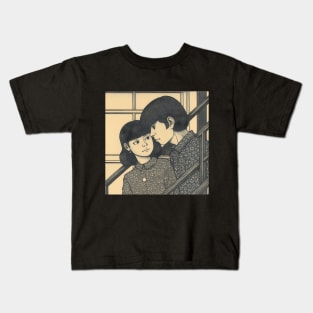 Retro Young Couple Kids T-Shirt